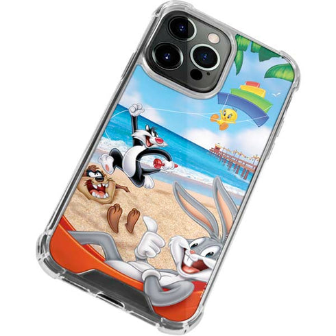 Looney Tunes Beach iPhone 14 Pro Clear Case